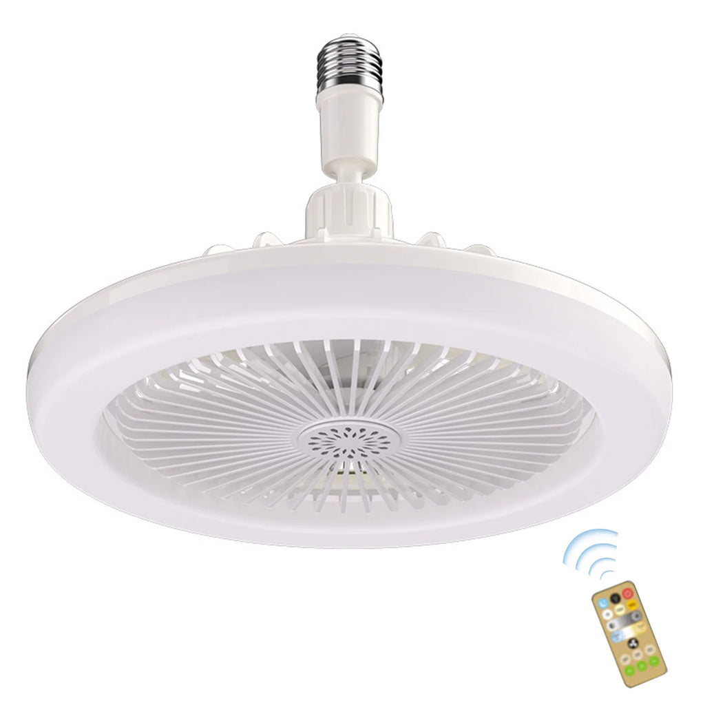 LED Fan Lamp Universal E27 Light Holder Aroma Ceiling Fan Lights with Remote Control 3 Speeds Wind Mute for Bedroom Dormitory